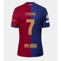 Fotbalové Dres Barcelona Ferran Torres #7 Domácí 2024-25 Krátký Rukáv